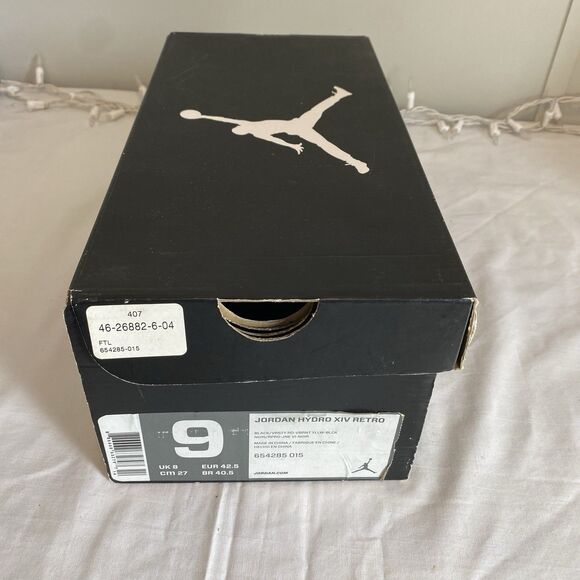 Jordan Hydro XIV Retro Slides Mens Sz 9 In Original Box Collectors Memorabilia - Picture 15 of 15